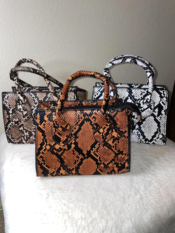 Snake Print Mini Purse